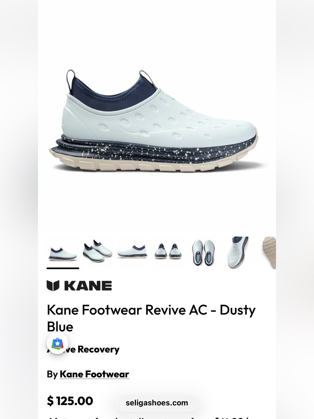 Revive AC Kids Slip-On Sneakers - Dusty Blue
